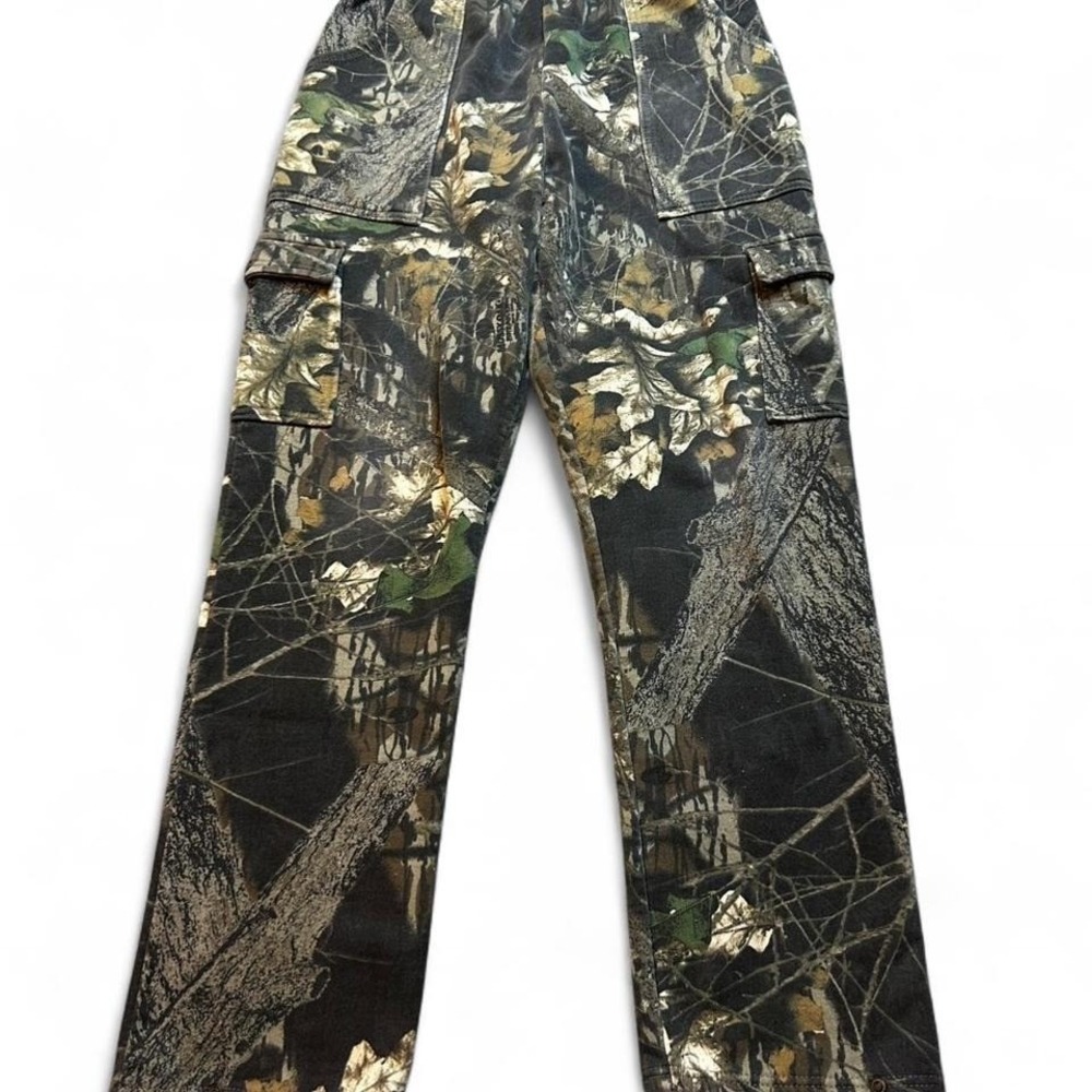 Vintage Jerzees Outdoors Camo Cargo Sweatpants Men Size Medium Y2K